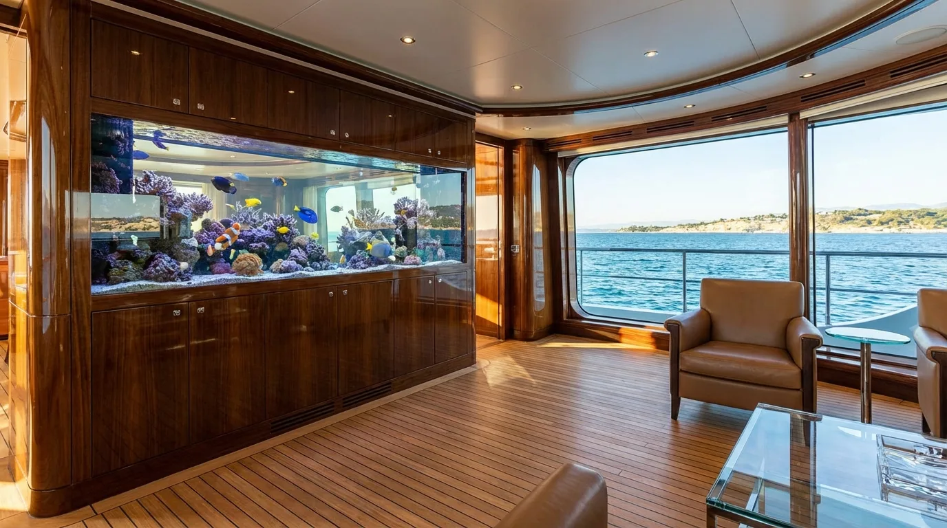 Marine aquarium for yacht — Genoa — Liguria