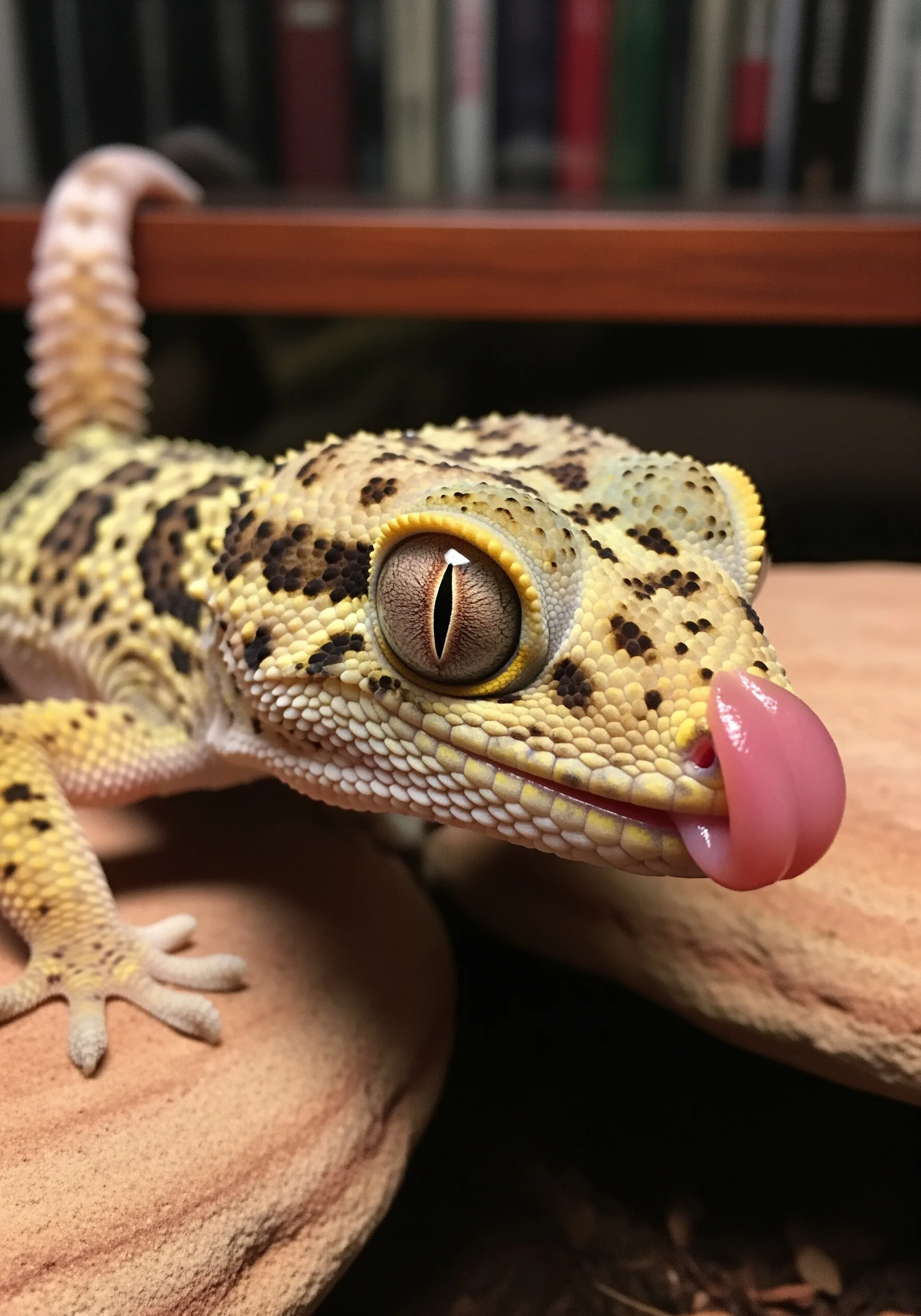Eublepharis macularius — Geco leopardo
